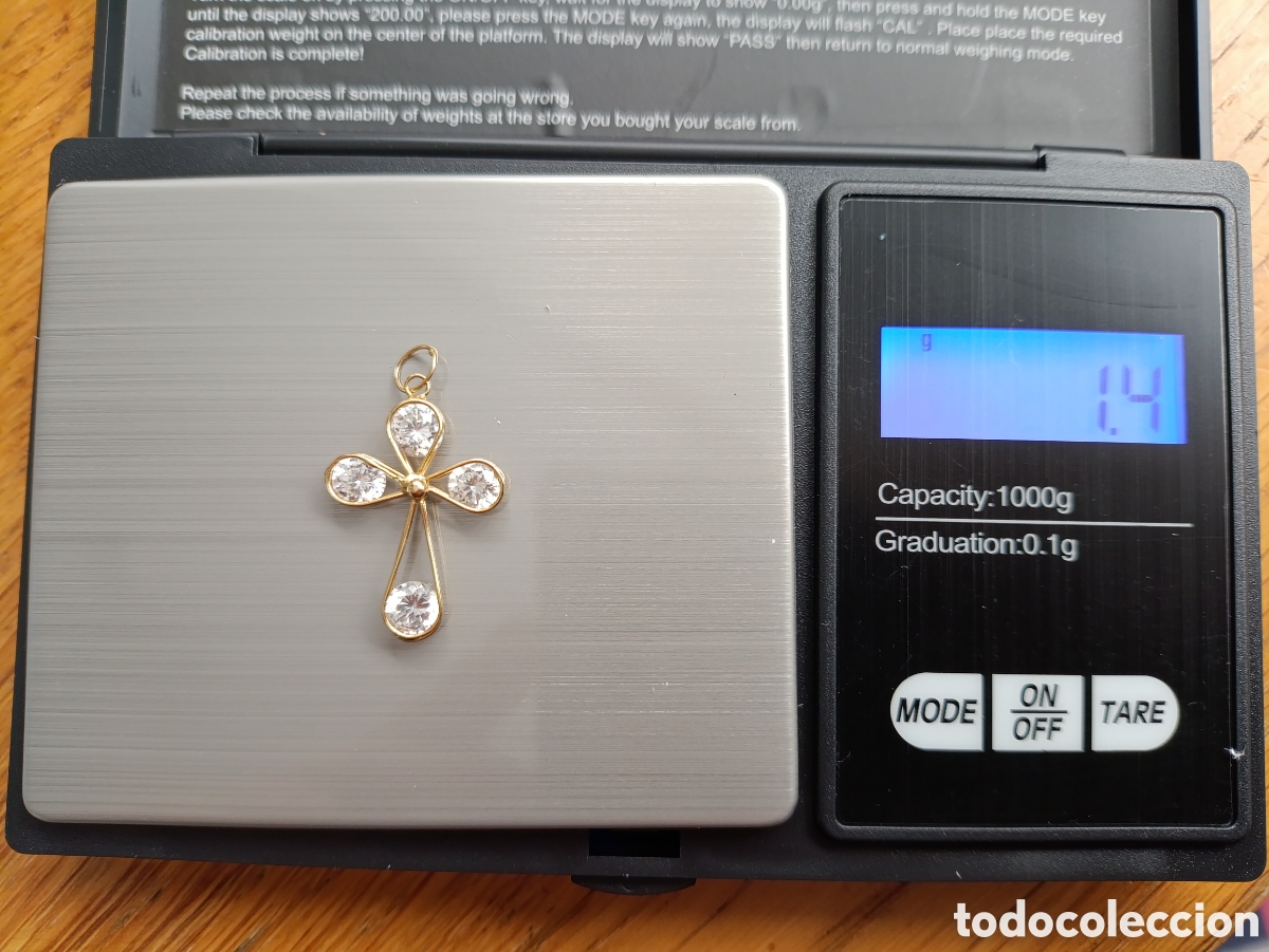 Joyeria: Cruz oro 18k y circonitas, sin cadena - Foto 5