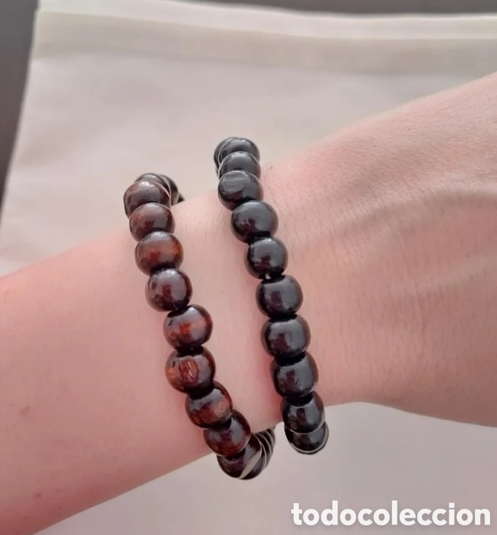 Joyeria: 4 Pulseras Unisex - Negro y Marr&oacute;n - Foto 3