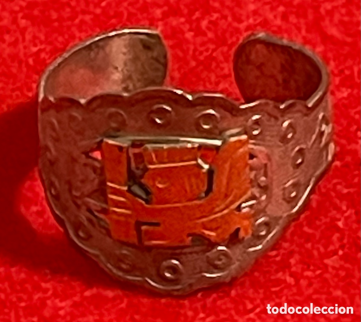 Joyeria: Bonito, anillo, regulable, en plata de ley contrastada y oro de 18 K.