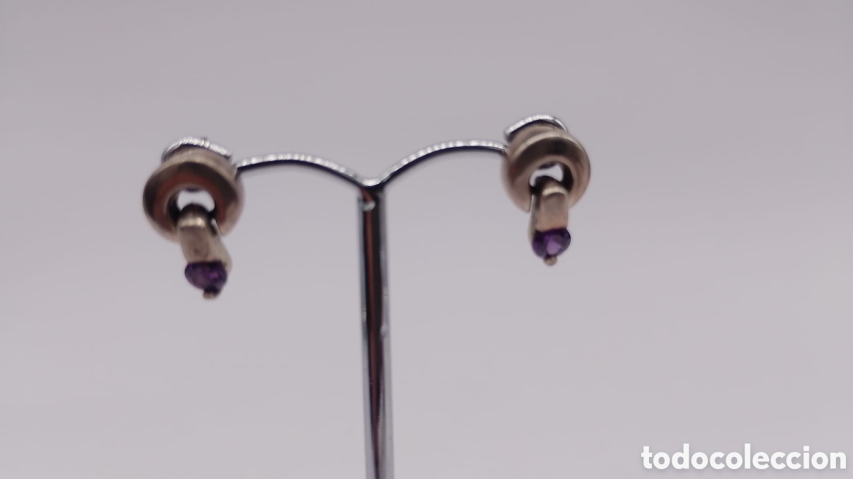 Joyeria: Pendientes plata y amatista. - Foto 2