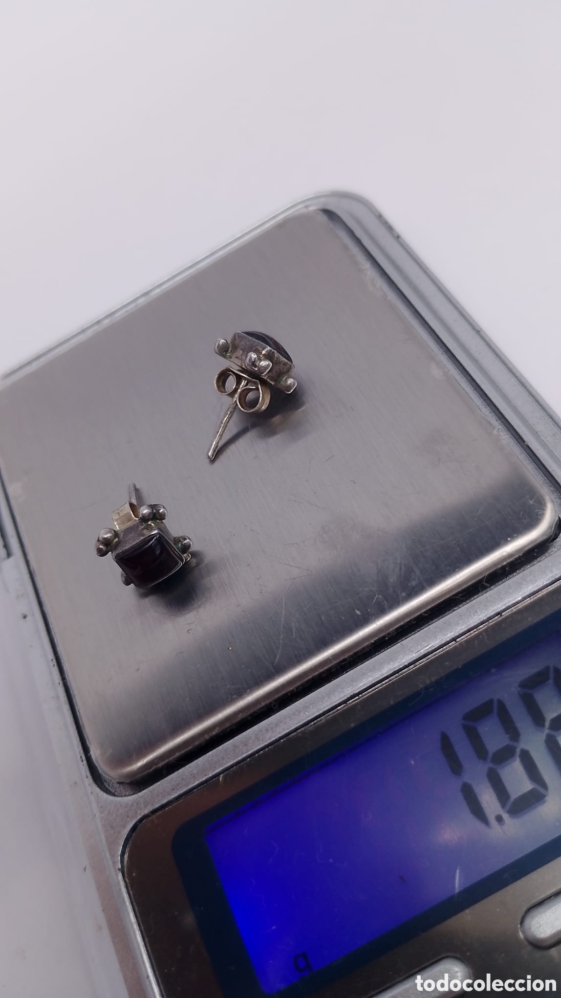 Joyeria: Pendientes plata y granate. - Foto 7