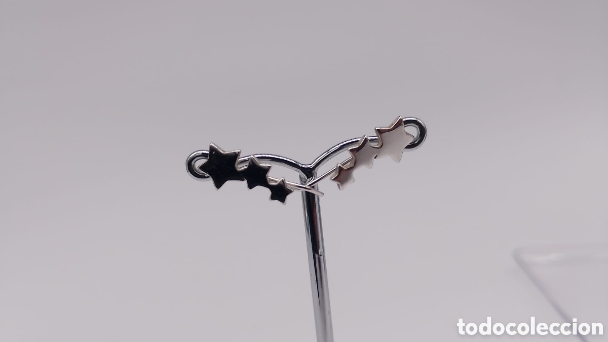 Joyeria: Pendientes estrellas plata