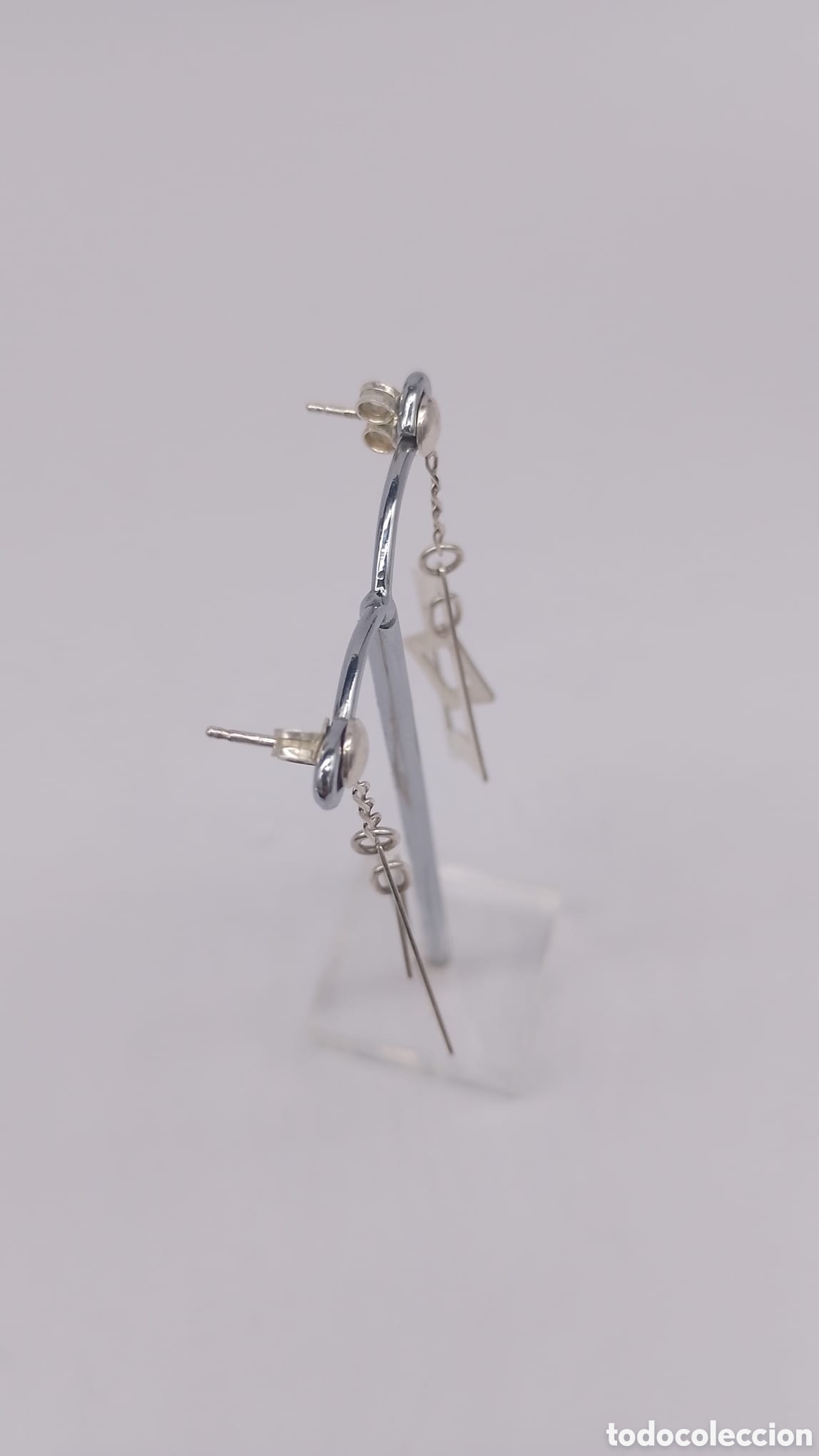 Joyeria: Pendientes de plata rombos - Foto 2