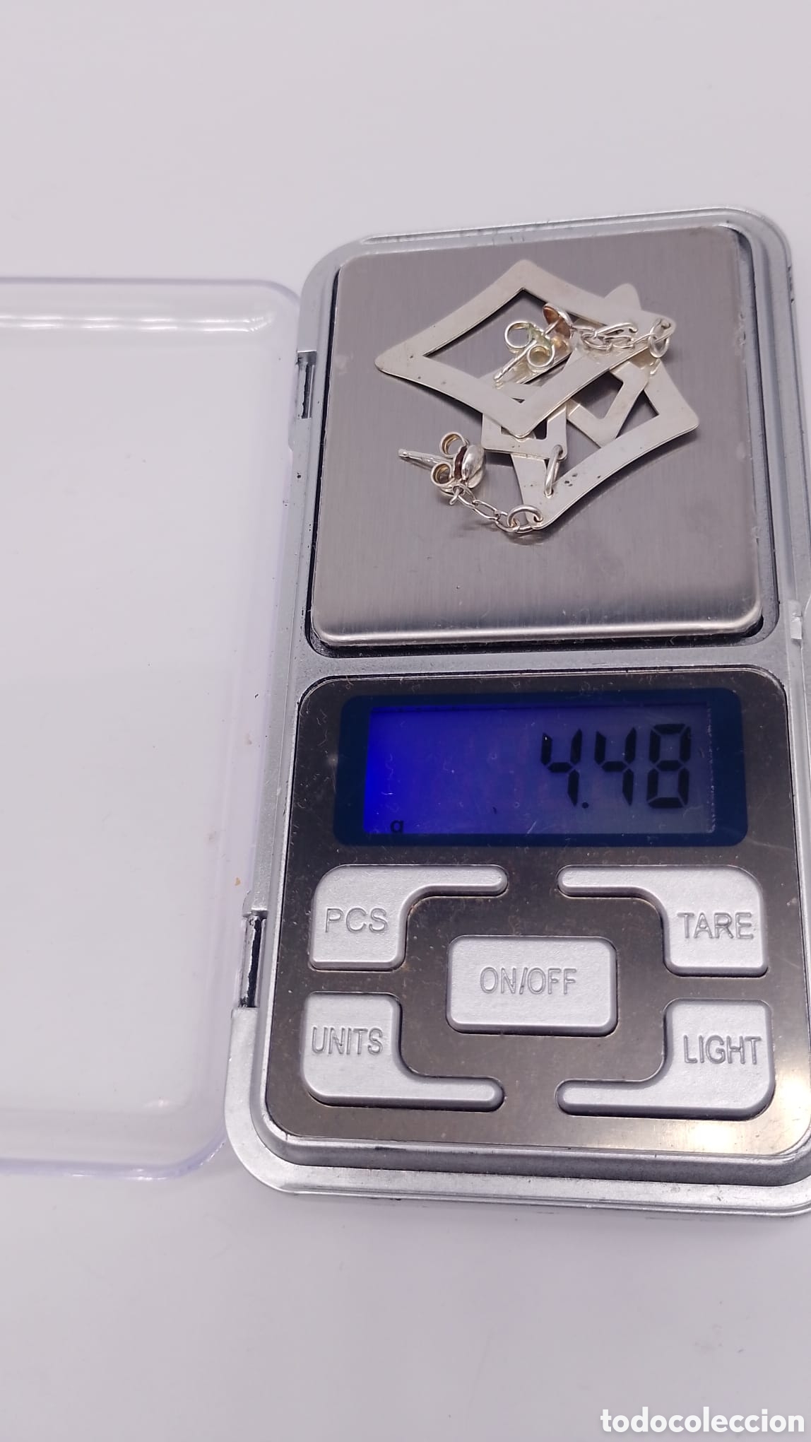 Joyeria: Pendientes de plata rombos - Foto 3