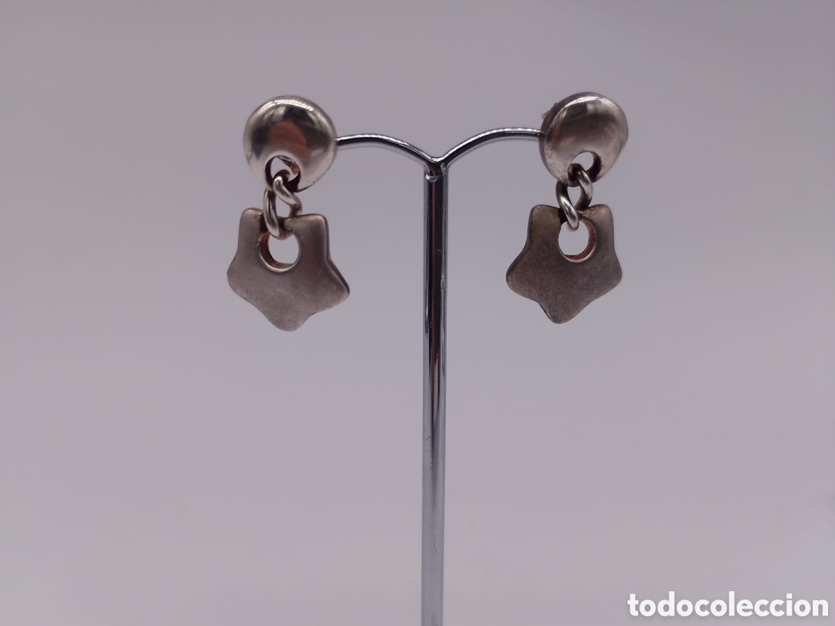 Joyeria: Pendientes plata estrella y circulo - Foto 2