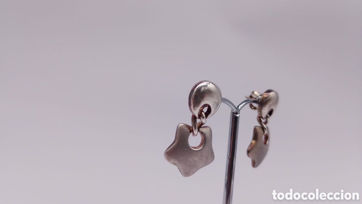 Joyeria: Pendientes plata estrella y circulo - Foto 4