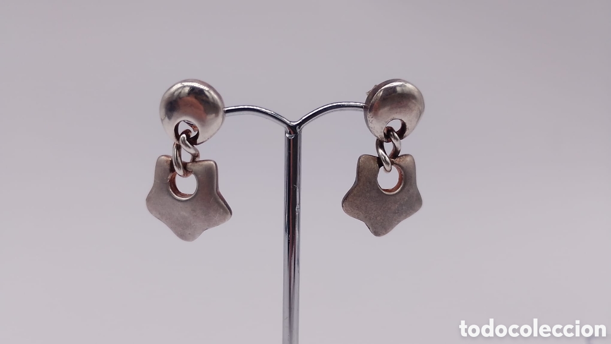 Joyeria: Pendientes plata estrella y circulo