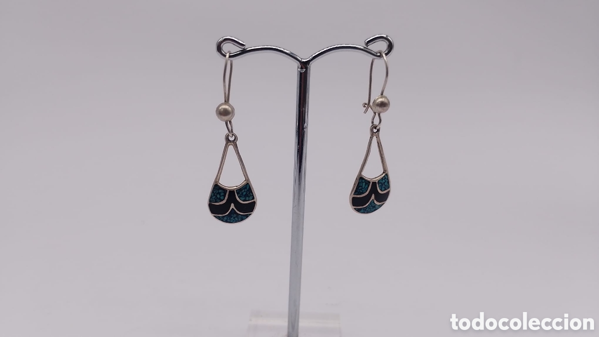 Joyeria: Pendientes plata y esmalte - Foto 2