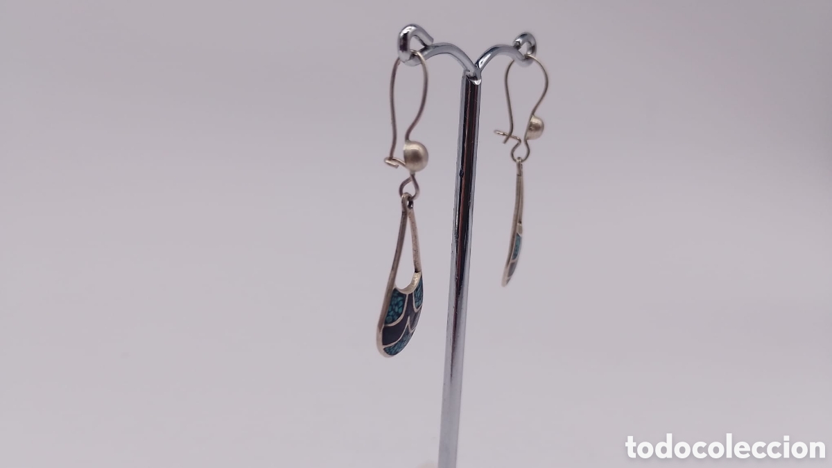 Joyeria: Pendientes plata y esmalte - Foto 3