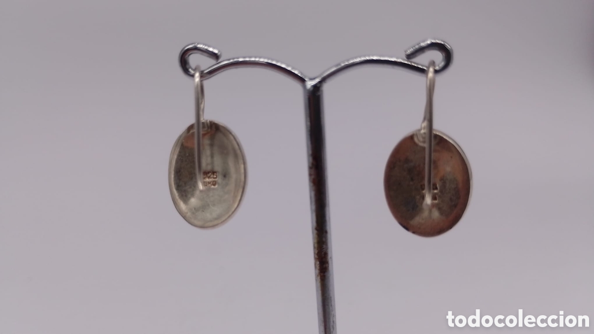 Joyeria: Pendientes plata y teselas de nacar - Foto 4