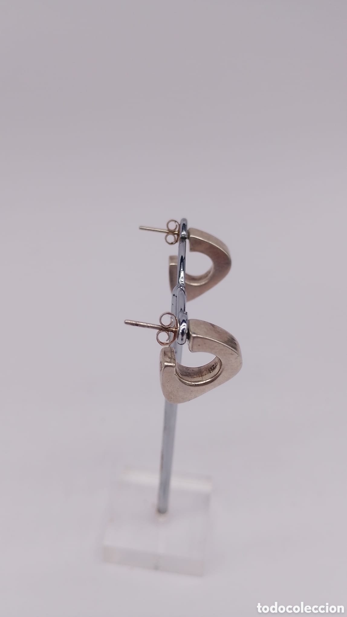 Joyeria: Pendientes plata tri&aacute;ngulo - Foto 2