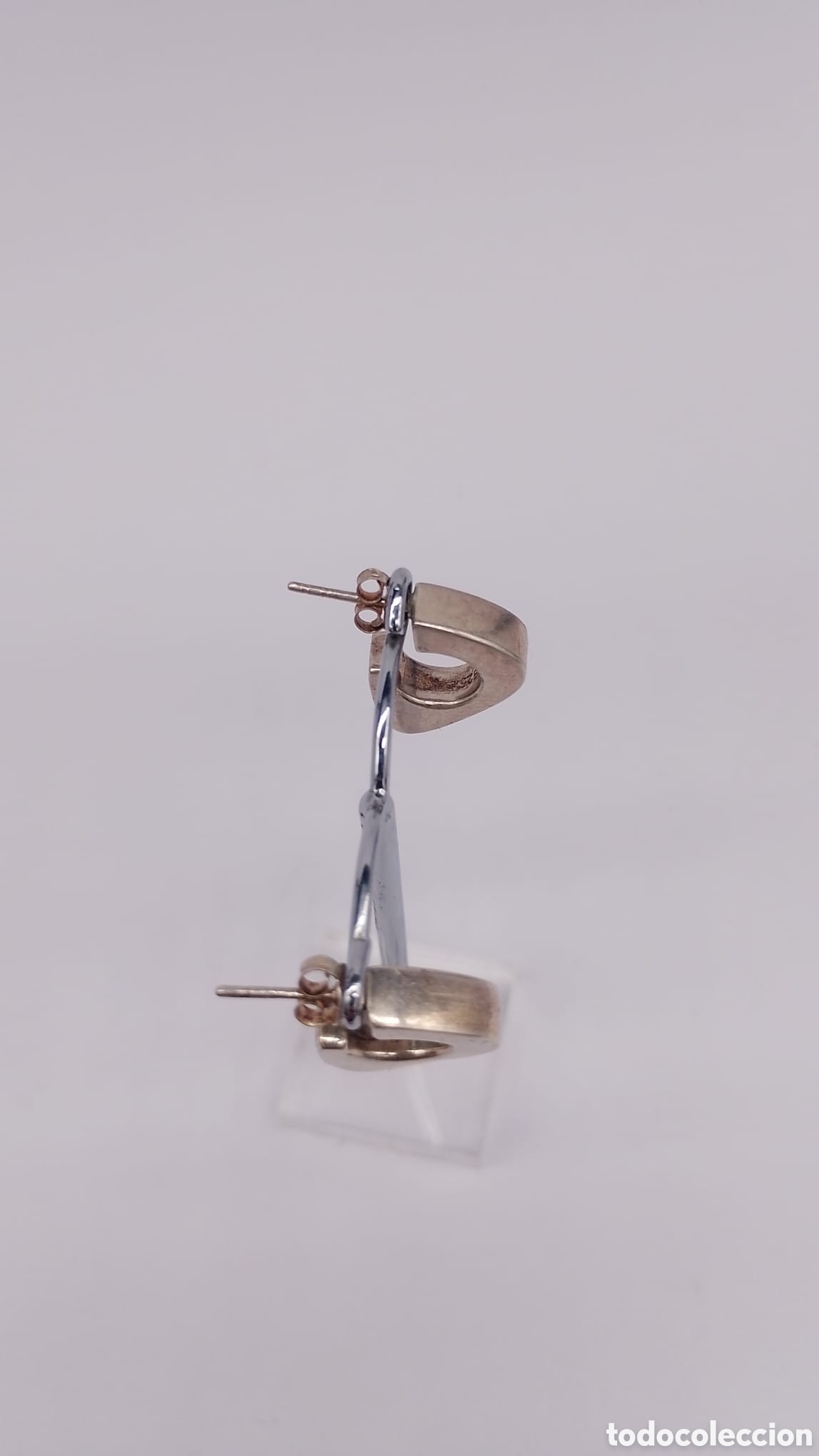 Joyeria: Pendientes plata tri&aacute;ngulo - Foto 3