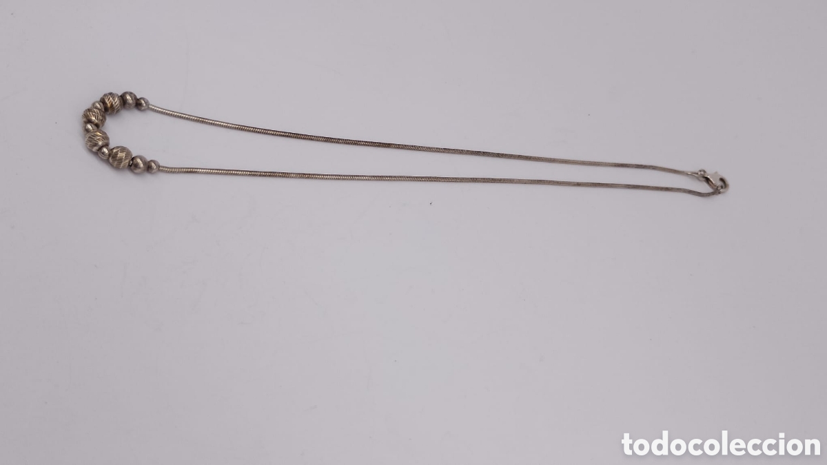 Joyeria: Collar plata abalorios