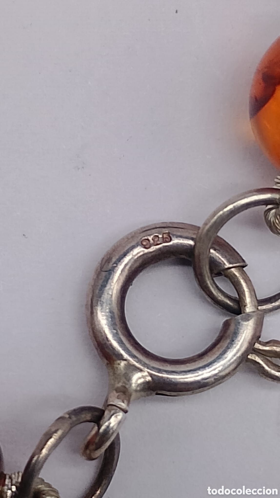 Joyeria: Pulsera &aacute;mbar perlas barrocas y plata. - Foto 7