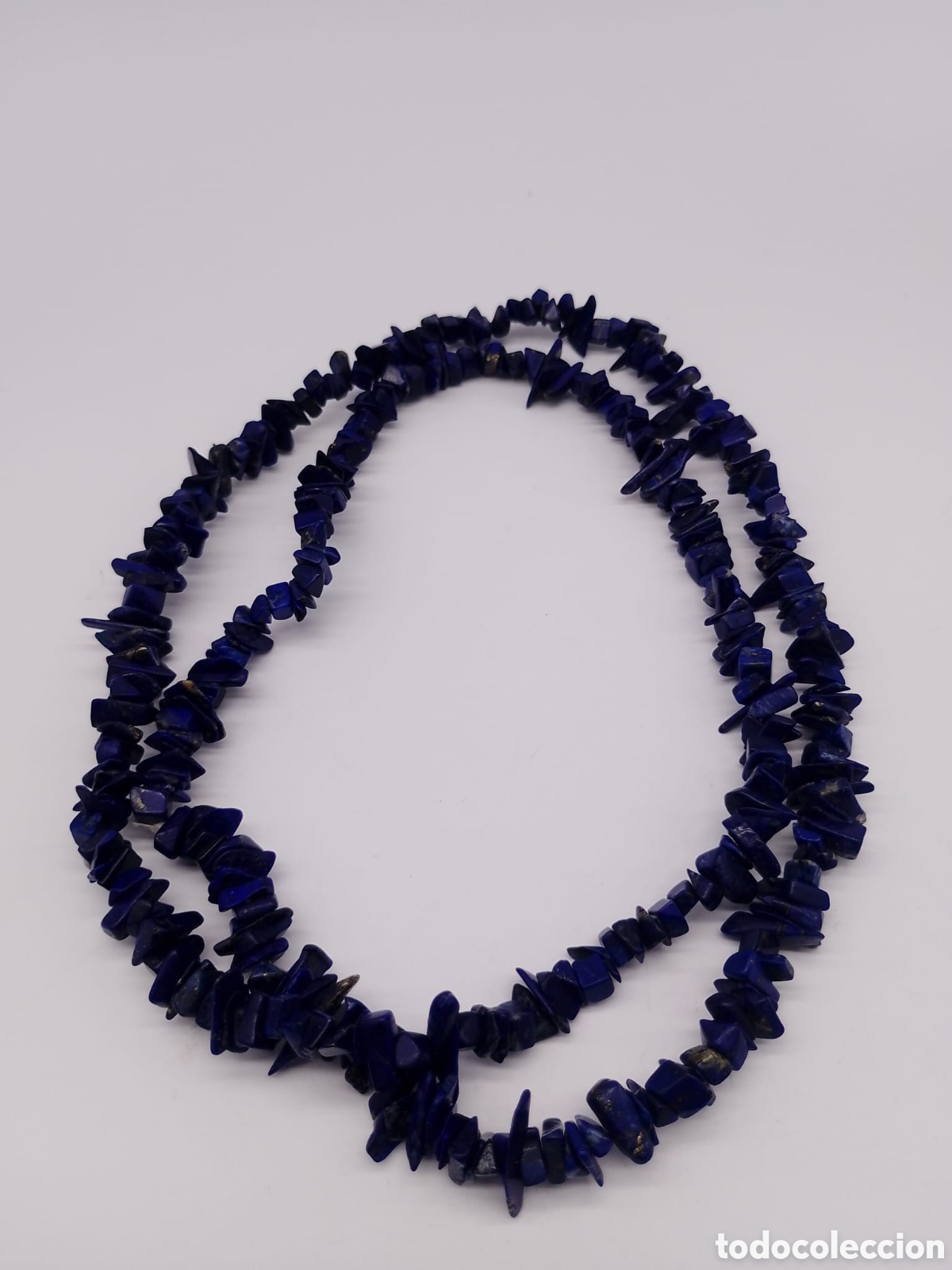 Joyeria: Collar de lapisl&aacute;zuli, largo.