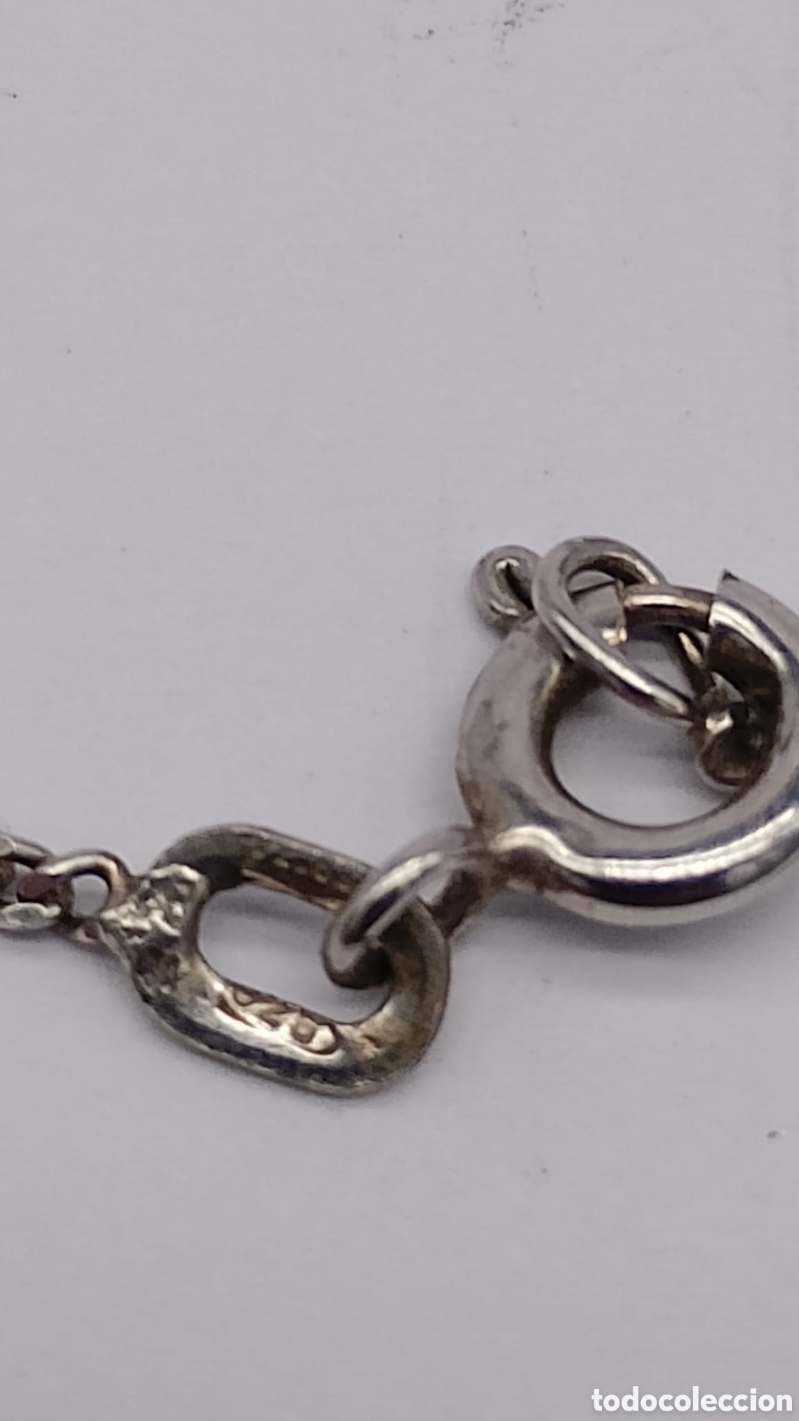 Joyeria: Collar colgante con letra A en plata y oro. - Foto 5