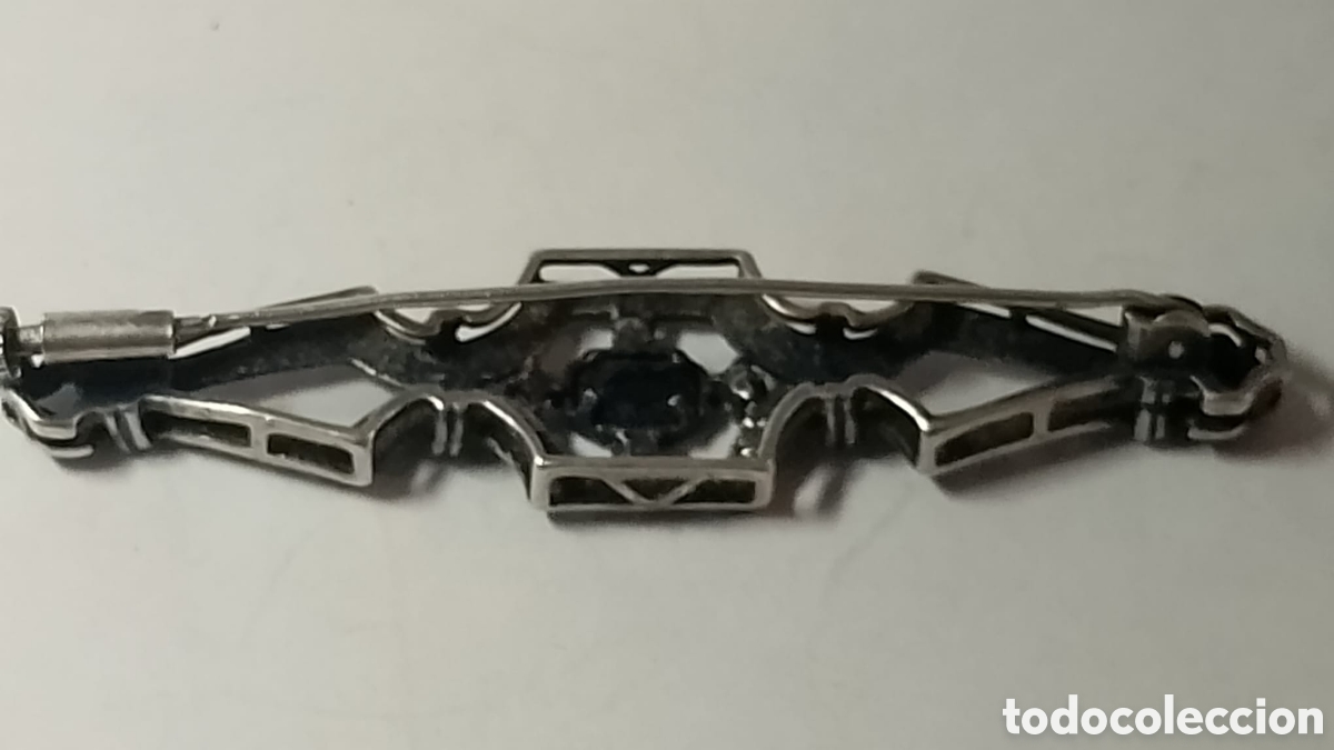 Joyeria: Broche plata piedras y azabache. - Foto 3