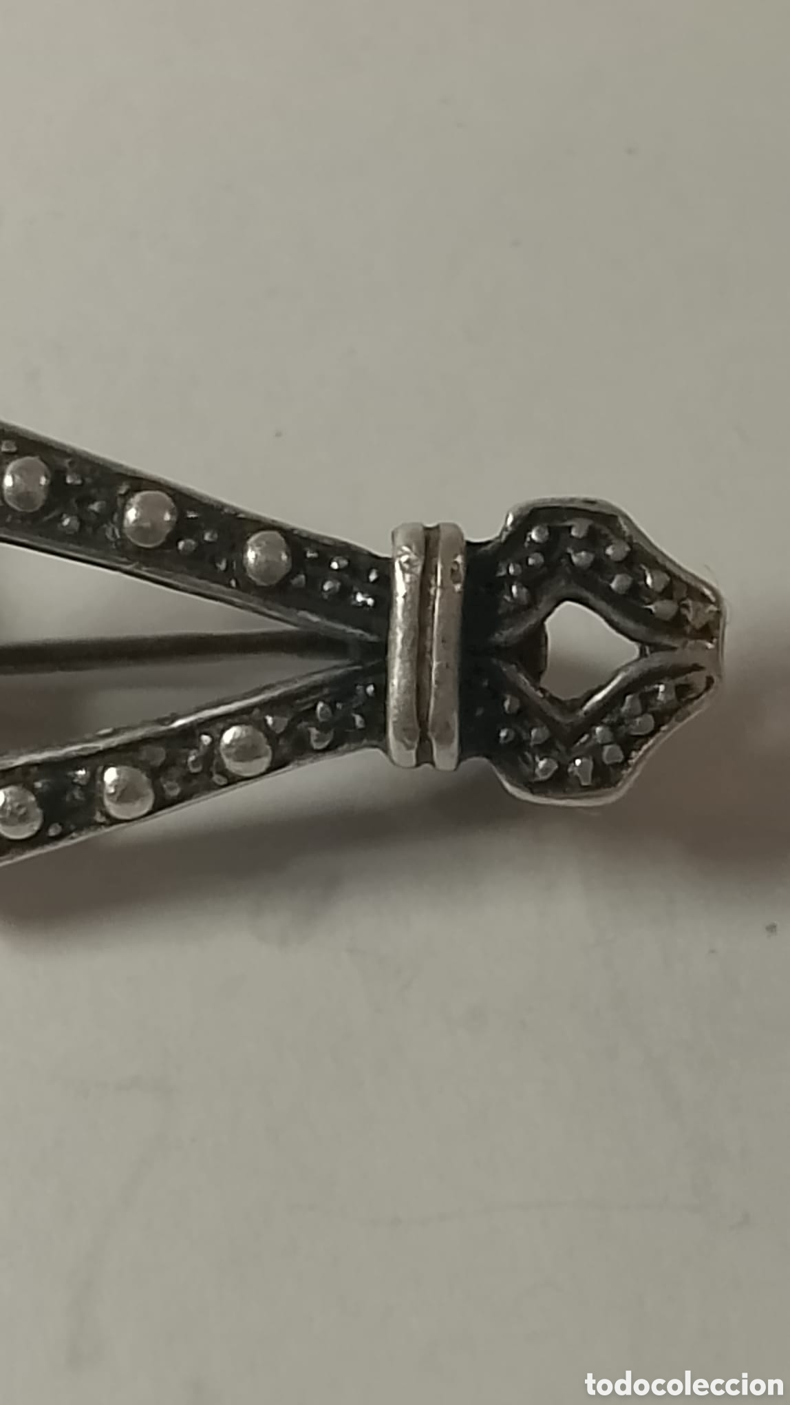 Joyeria: Broche plata piedras y azabache. - Foto 5