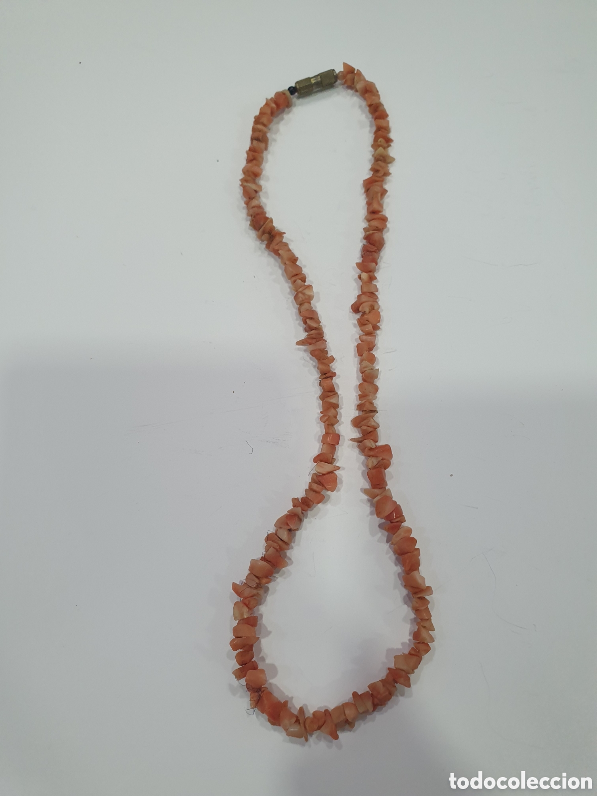 Joyeria: Gargantilla con cuentas en coral bamb&uacute;. (L131) - Foto 1