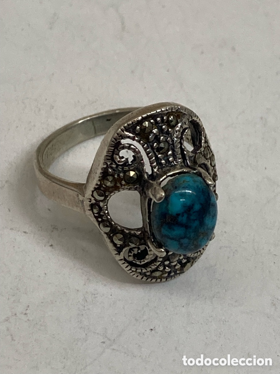 Joyeria: Anillo de plata turquesa S463