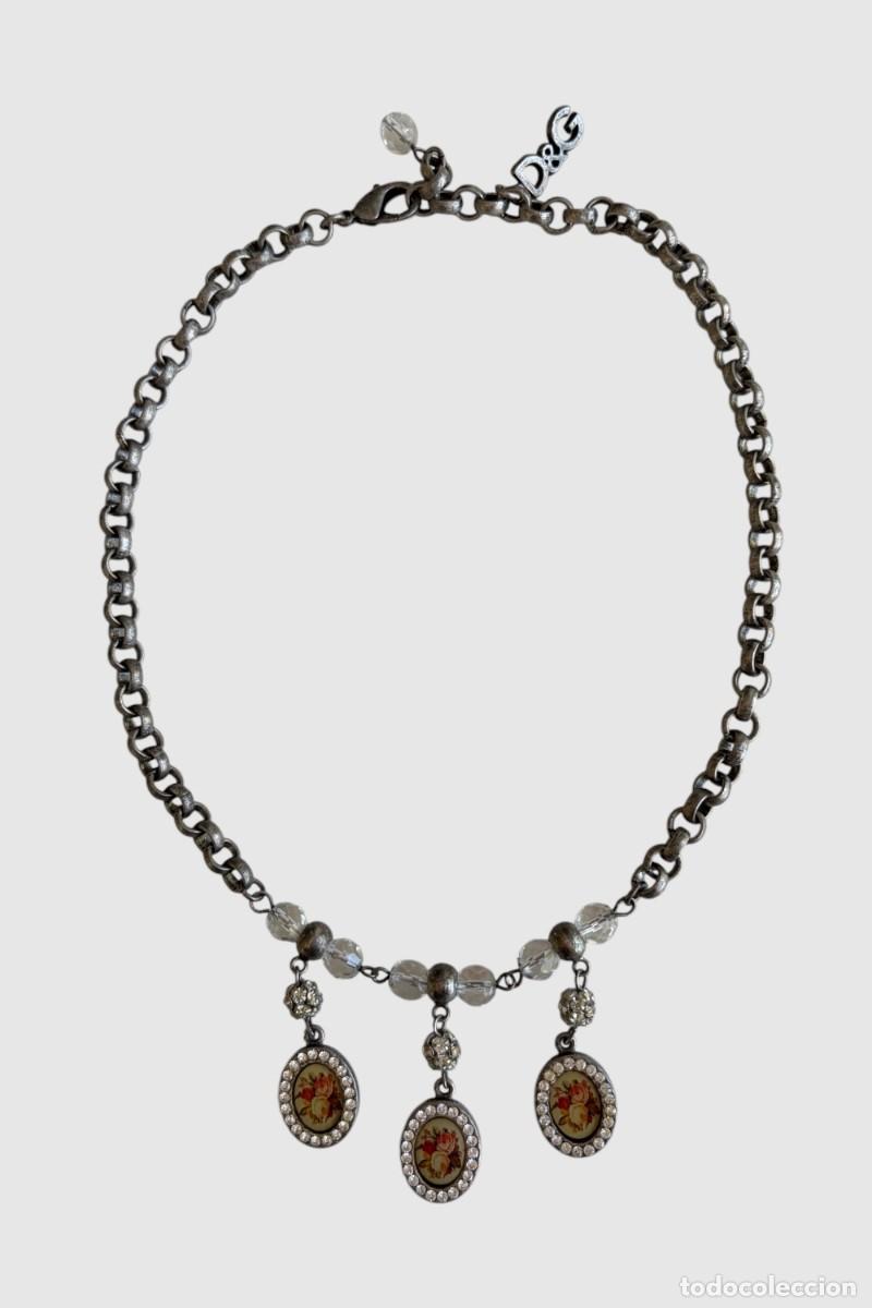 Joyeria: Collar Vintage Dolce & Gabbana D&G Y2K con Flores y Cristales