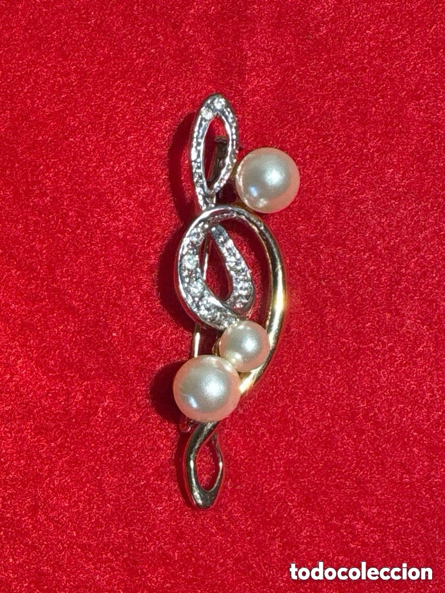 Joyeria: Broche plata vermeil 925 con piedras naturales (A13)