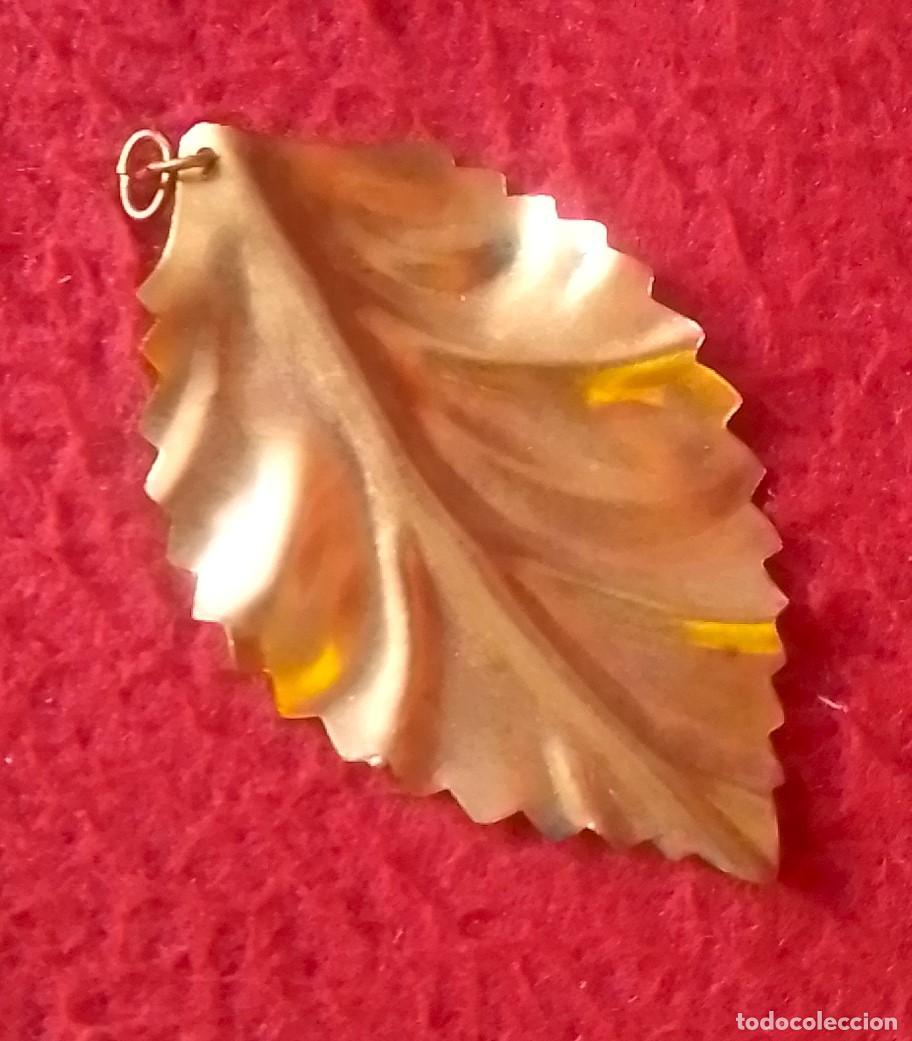 Jewelry: ANTIGUO COLGANTE MEDALLA MEDAL M&Eacute;DAILLE AMULETO O SIMIL MET&Aacute;LICO EN FORMA DE HOJA &Aacute;RBOL TREE LEAF...