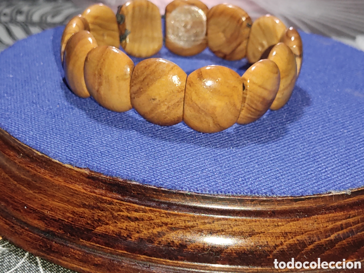 Joyeria: Pulsera de madera de olivo.Vintage. - Foto 2