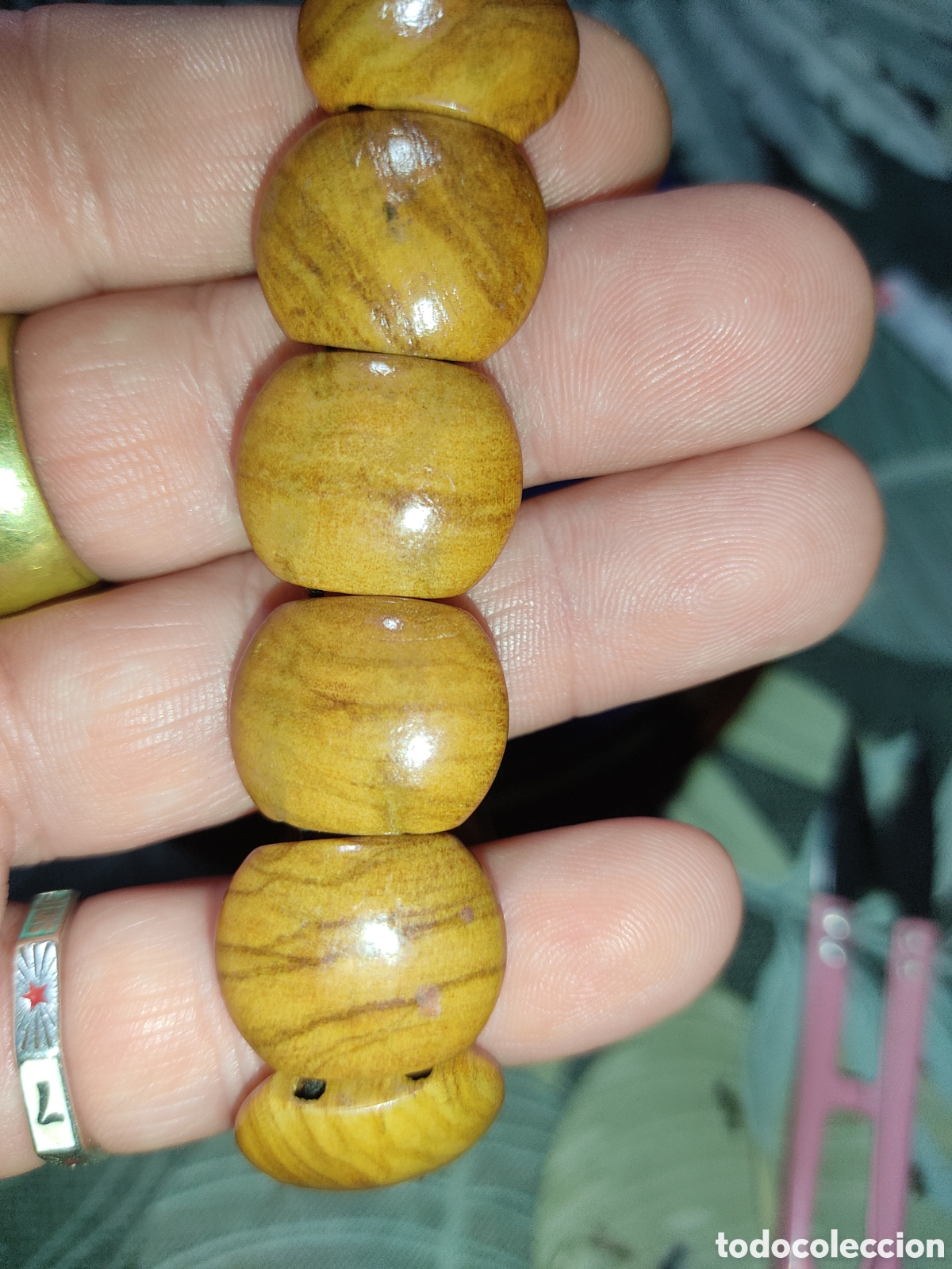Joyeria: Pulsera de madera de olivo.Vintage. - Foto 4