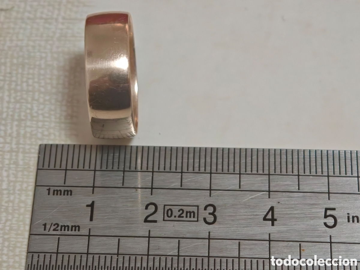 Joyeria: Anillo de oro rosa 14 k contraste - Foto 10