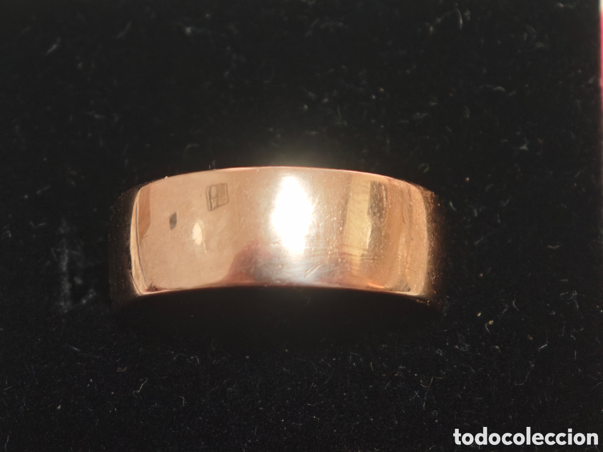 Joyeria: Anillo de oro rosa 14 k contraste - Foto 13