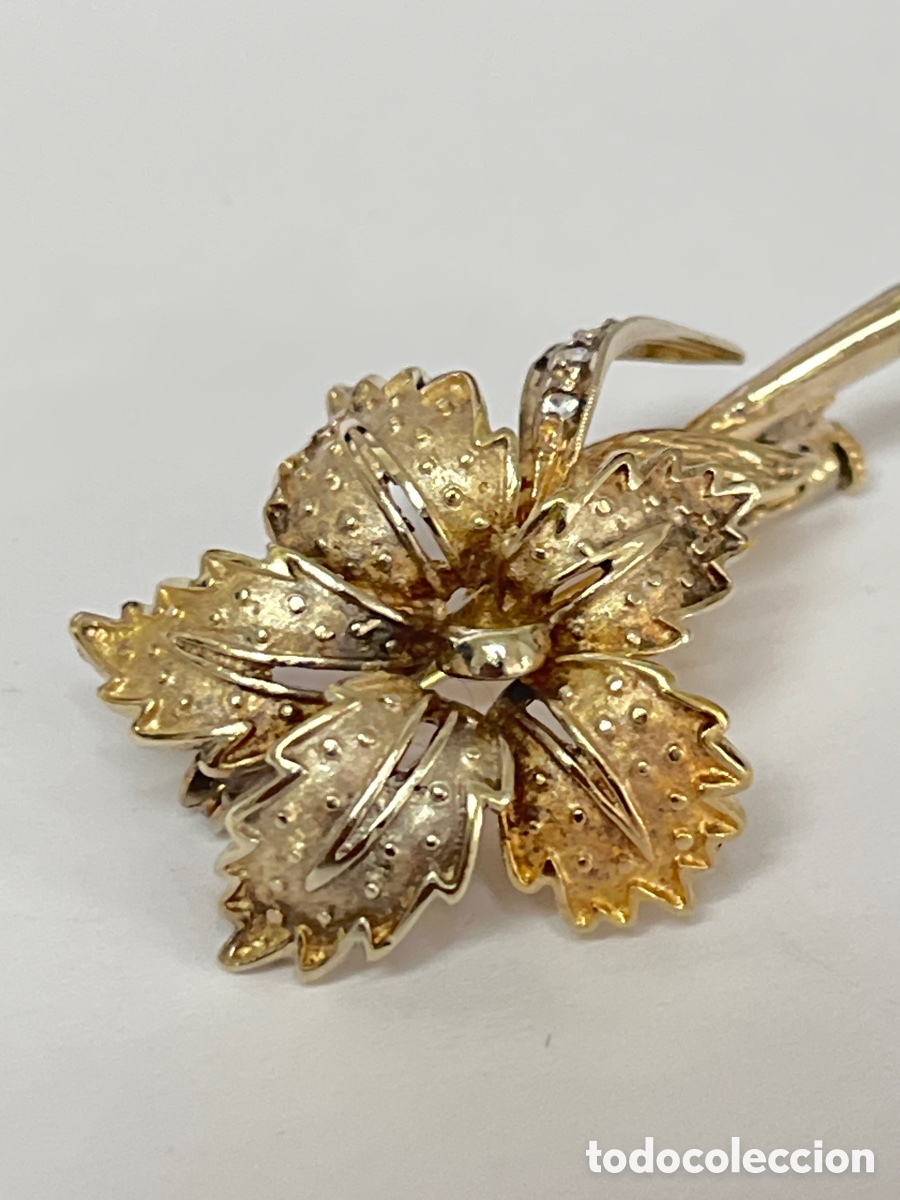 Joyeria: Boche de plata dorado B382 - Foto 2