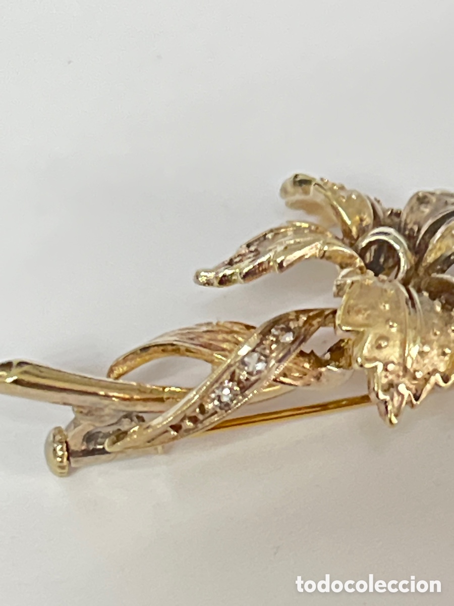 Joyeria: Boche de plata dorado B382 - Foto 3