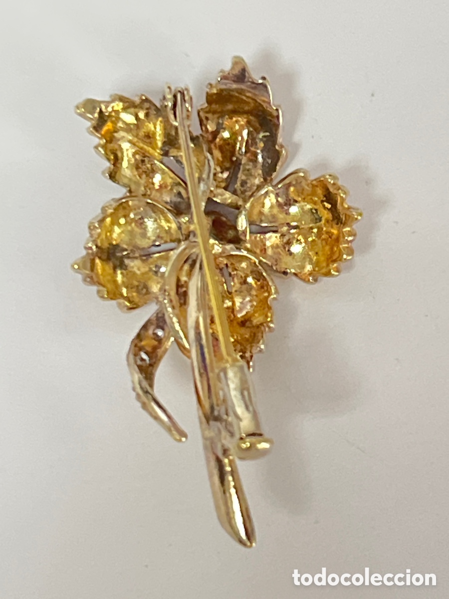 Joyeria: Boche de plata dorado B382 - Foto 4