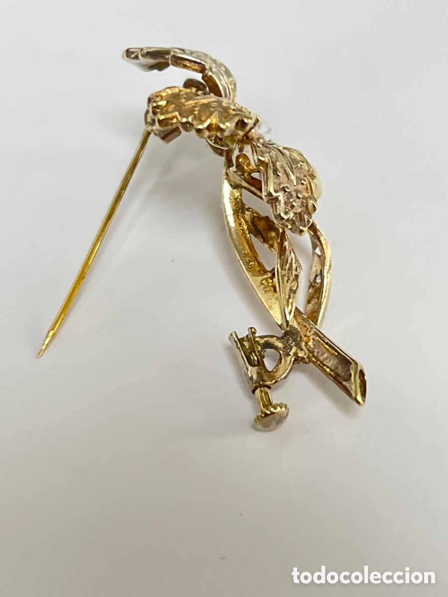 Joyeria: Boche de plata dorado B382 - Foto 5