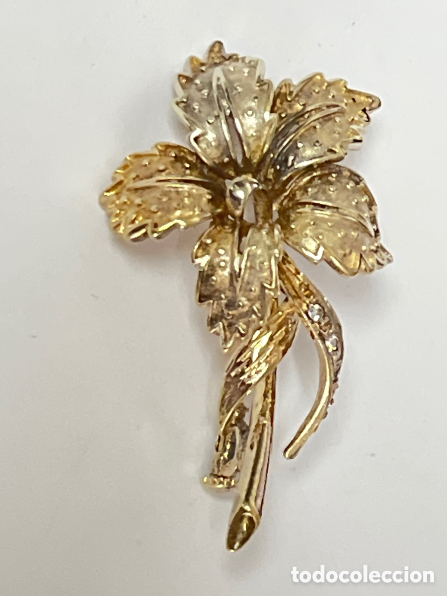 Joyeria: Boche de plata dorado B382 - Foto 1