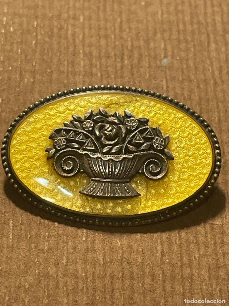 Joyeria: ANTIGUO BROCHE ART-DEC&Oacute; - 4X2,7 CM. ESTADO EL QUE SE VE EN LAS IMAGENES