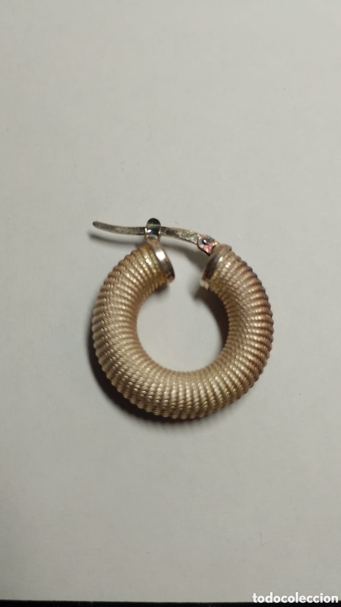 Joyeria: Pendientes de plata aros corrugados - Foto 3
