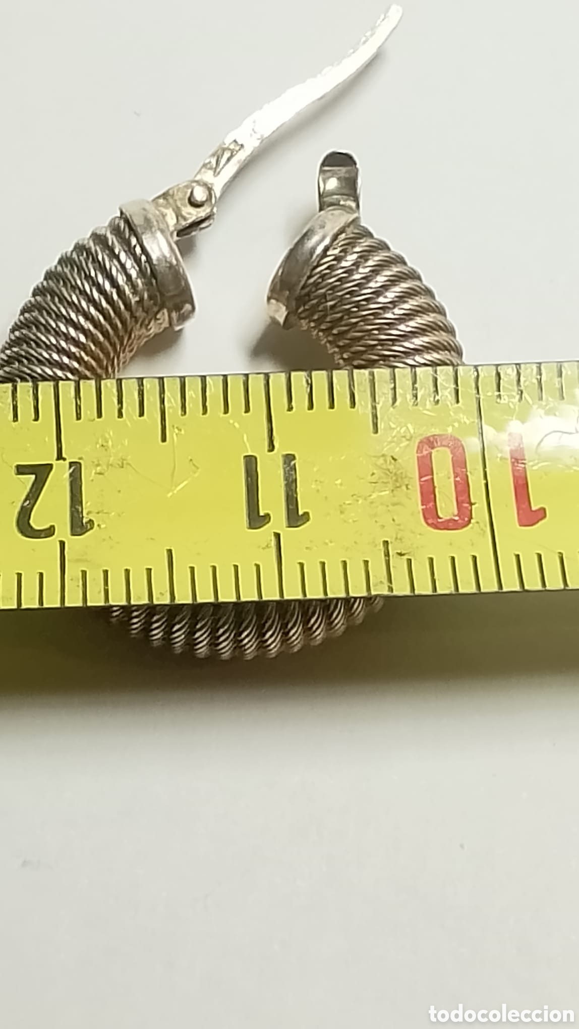 Joyeria: Pendientes de plata aros corrugados - Foto 7