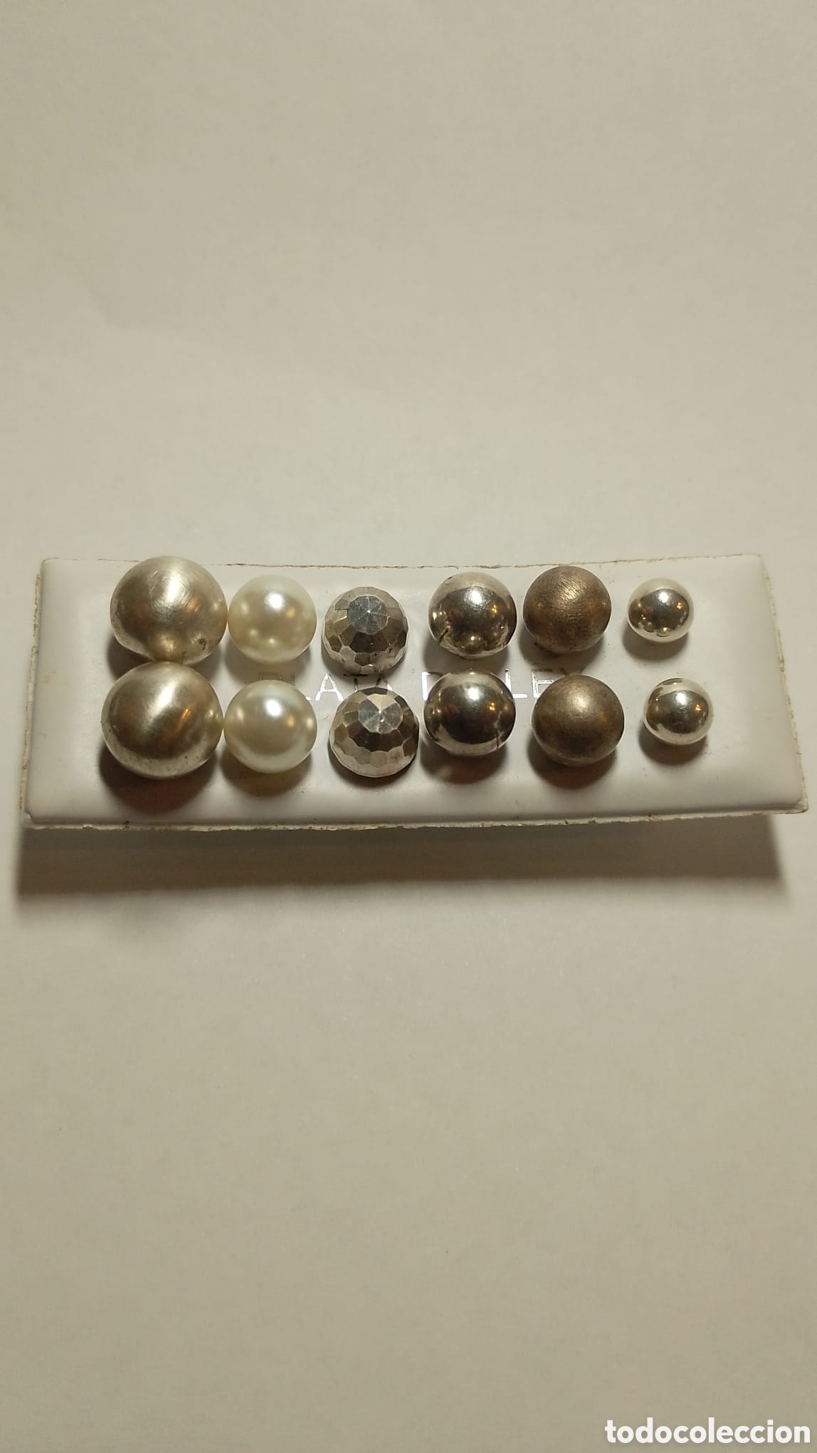 Joyeria: Pendientes de plata lote 3 bolas.