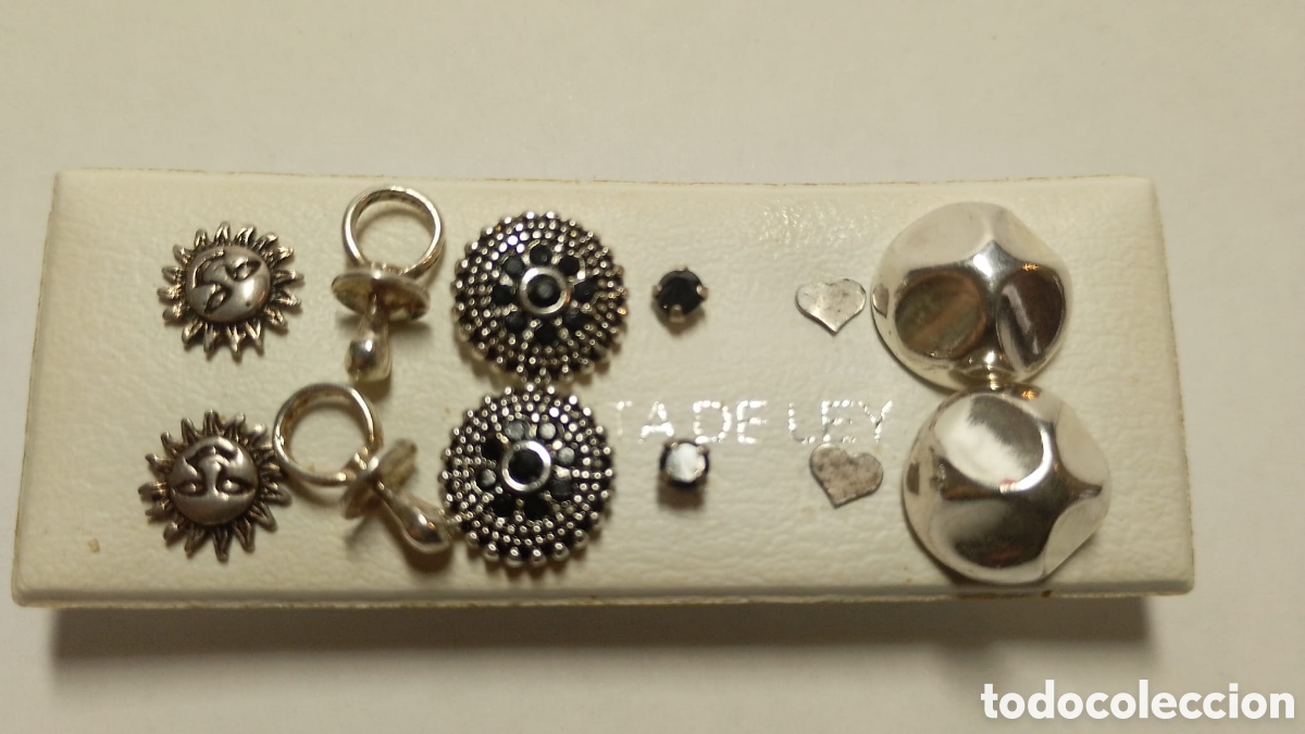 Joyeria: Lote pendientes plata 5 - Foto 2