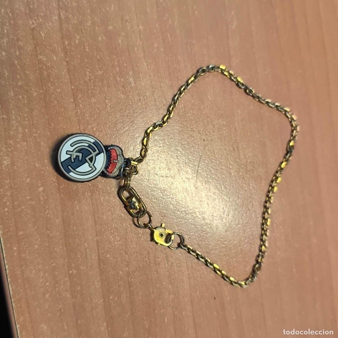 Joyeria: 001092COM-Pulsera dorada con escudo goma real madrid