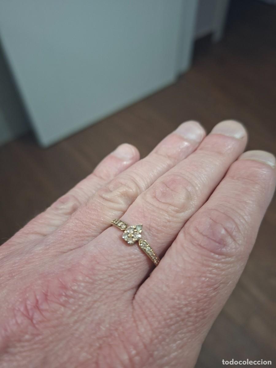 Joyeria: Anillo con brillantes color champan - Foto 3