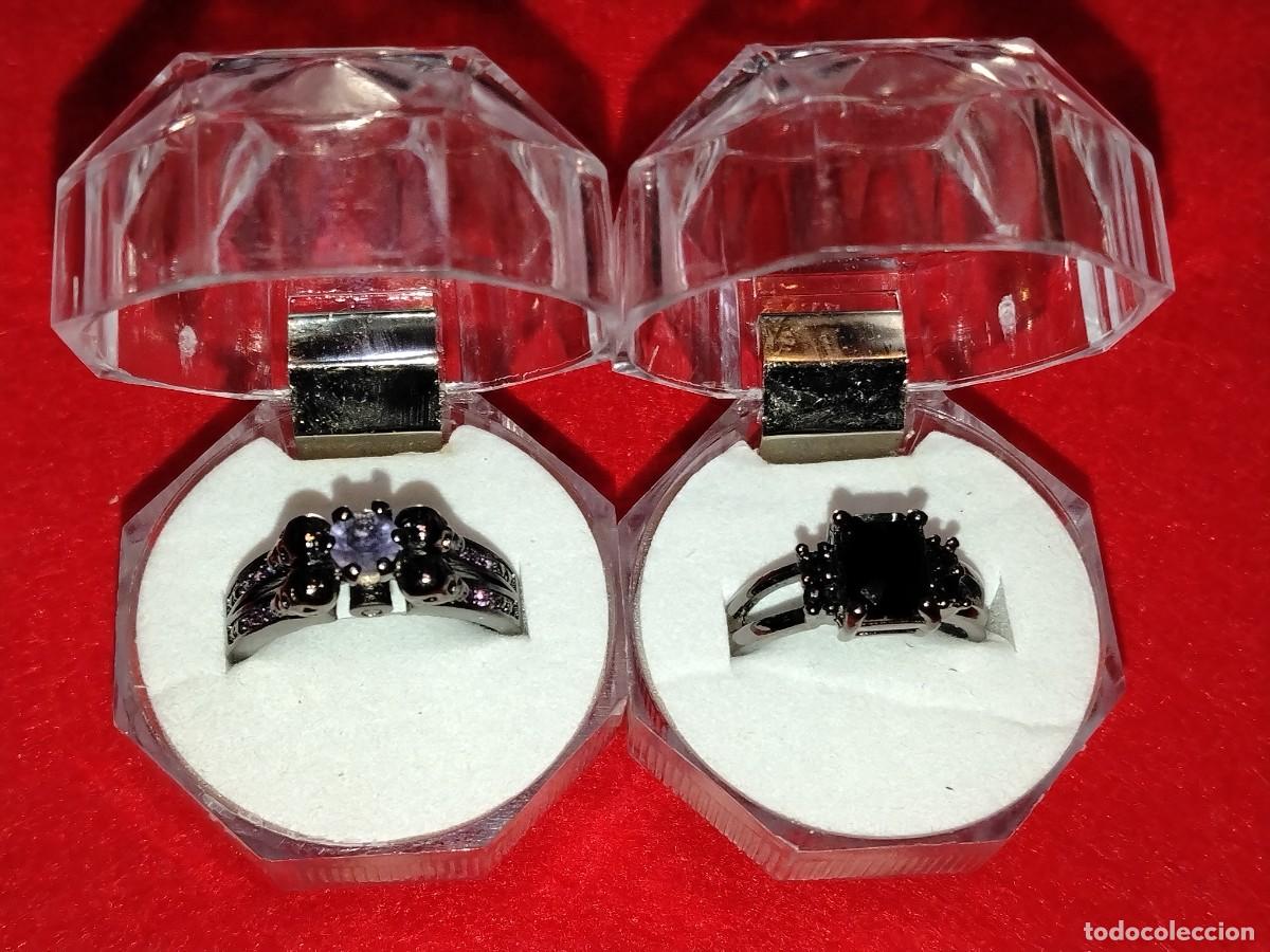 Joyeria: CONJUNTO DE 2 ANILLOS PRECIOSOS ,TITANEO Y CIRCONITA,DISE&Ntilde;OS EXCLUSIVOS- N&ordm; 19 Y 13 VINTAGE