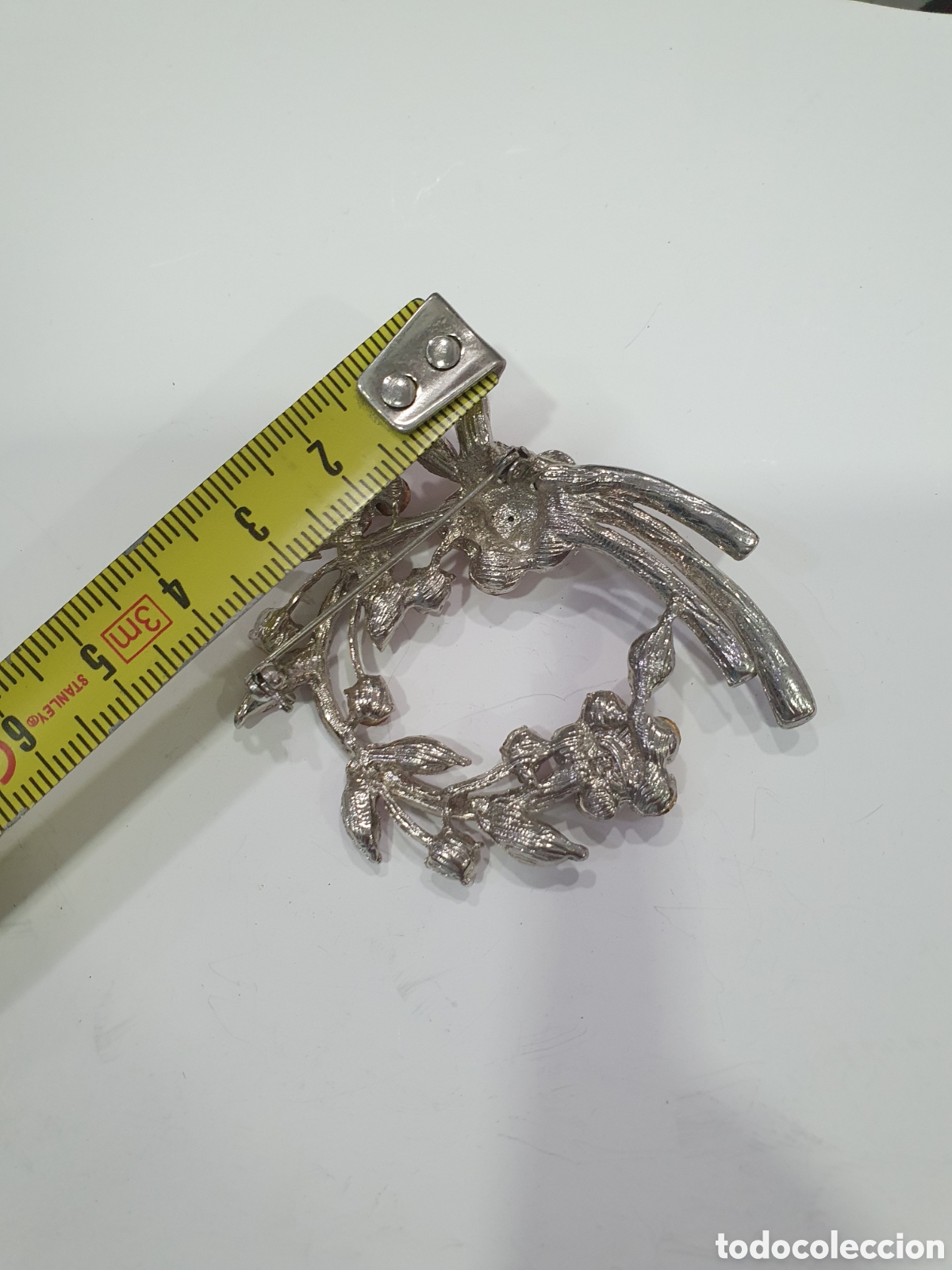 Joyeria: Broche con piedras rosas. (L127) - Foto 2