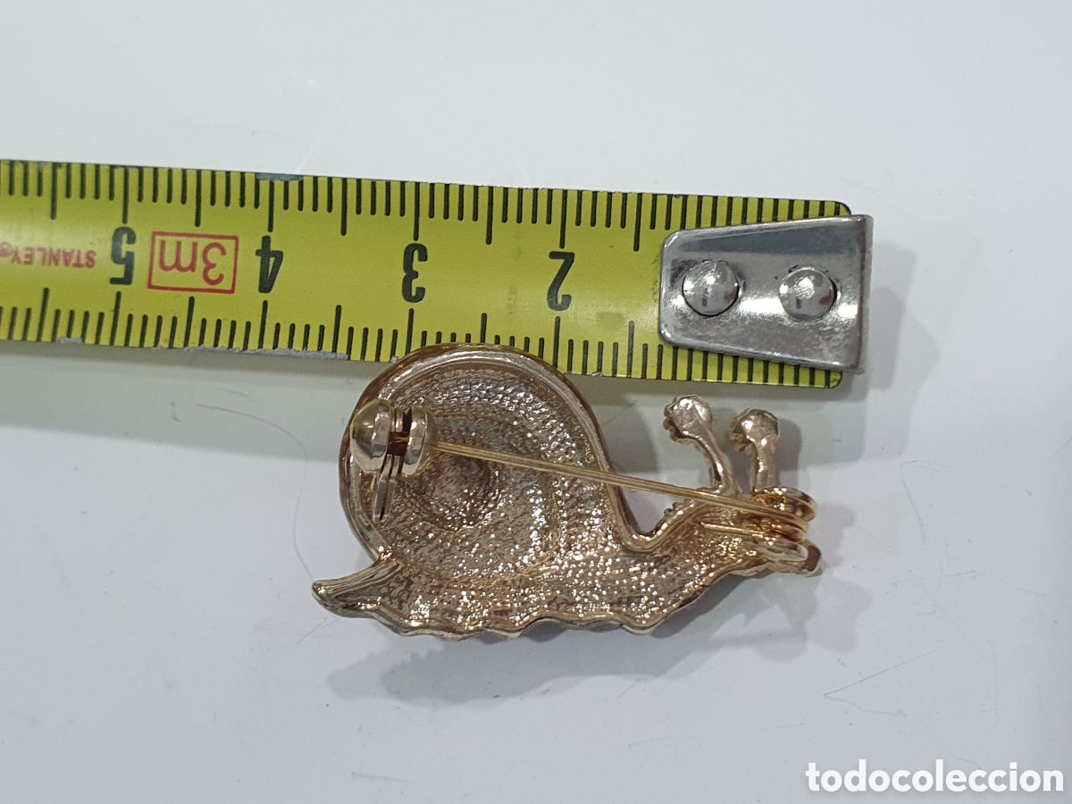 Joyeria: Broche dorado caracol. (L127) - Foto 2