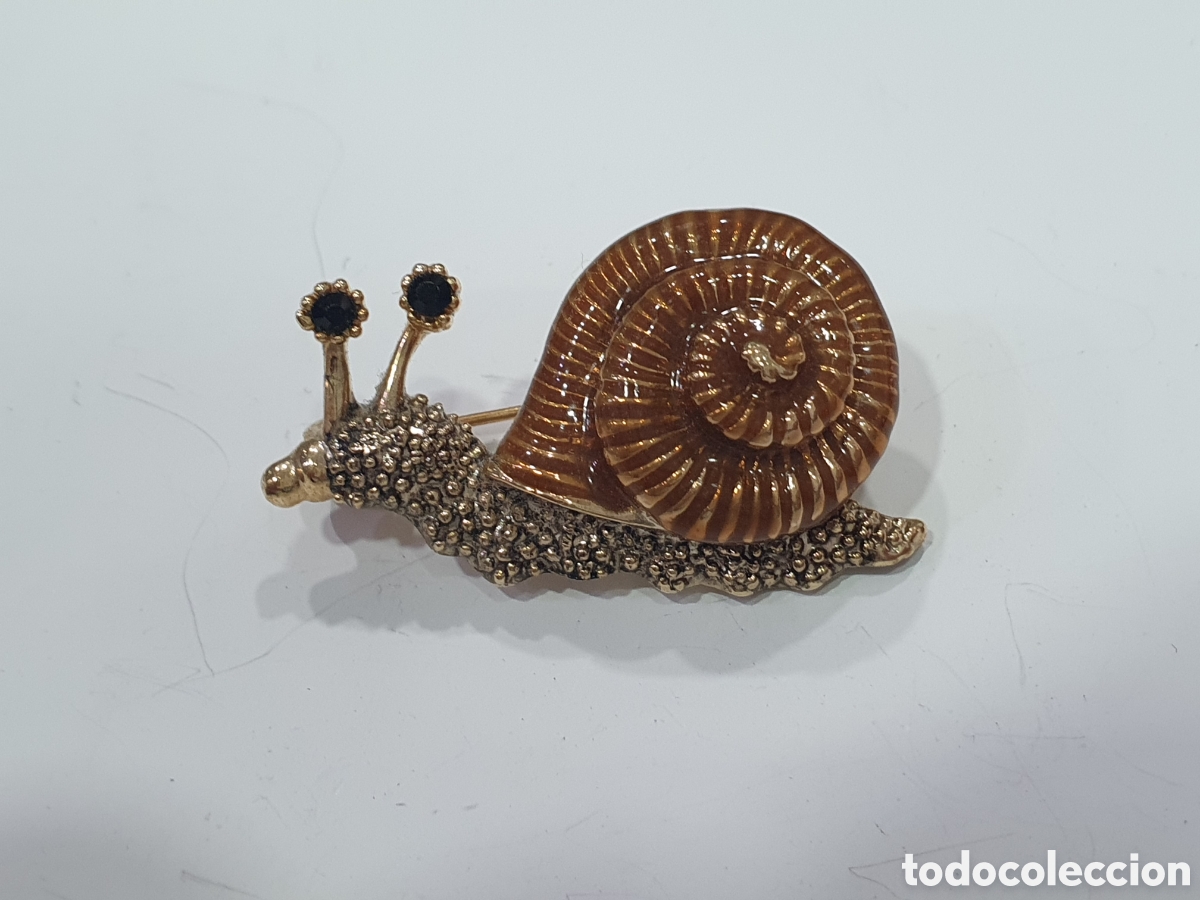 Joyeria: Broche dorado caracol. (L127) - Foto 1