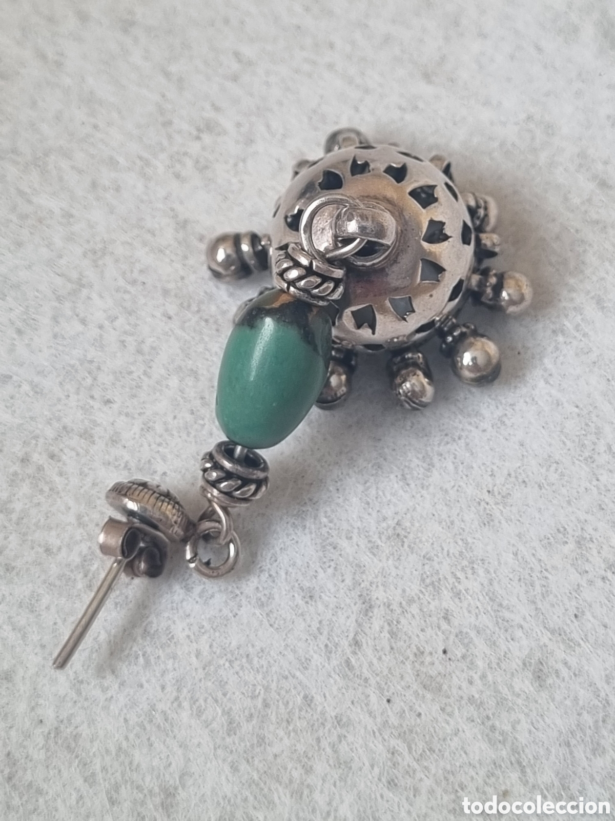 Joyeria: Pendientes tibetano plata turquesa J - Foto 5