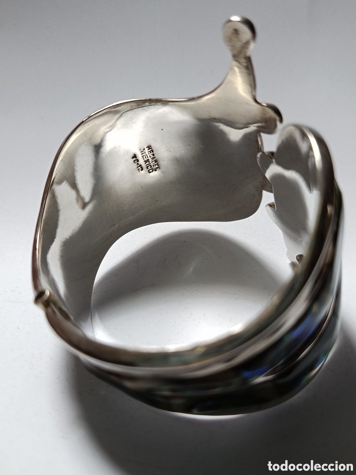 Joyeria: Pulsera vintage de plata de ley con abul&oacute;n M&eacute;xico. - Foto 3