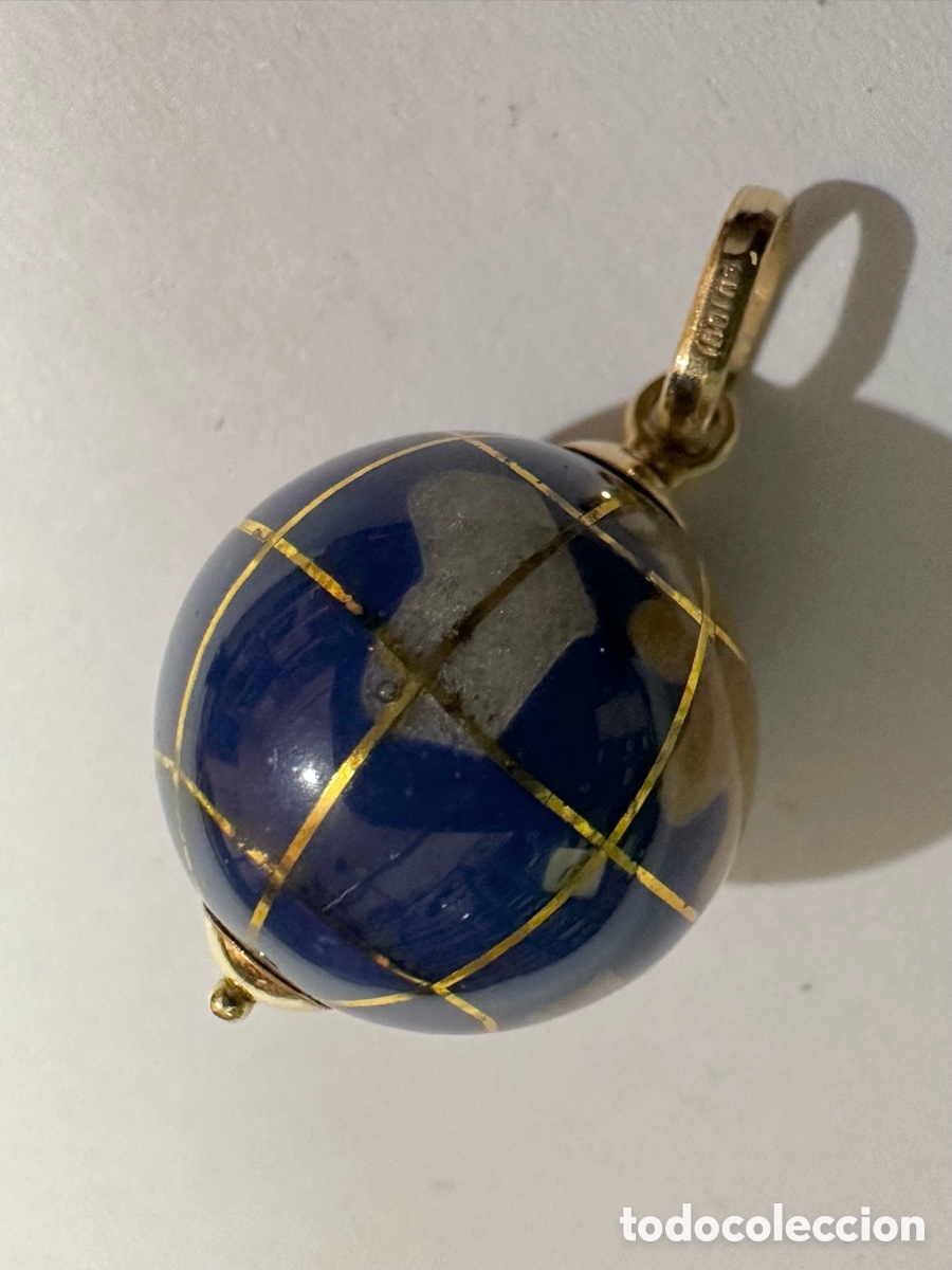 Joalharia: Oro 18k colgante Mundial internacional Artesanal vintage